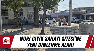 Nuri Giyik Sanayi Sitesi'ne Yeni Dinlenme Alanı