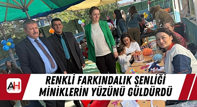 Renkli Farkındalık Şenliği Miniklerin Yüzünü Güldürdü