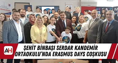 Şehit Binbaşı Serdar Kandemir Ortaokulu'nda Erasmus Days Coşkusu