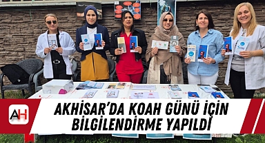 Akhisar'da KOAH Günü İçin Bilgilendirme Yapıldı