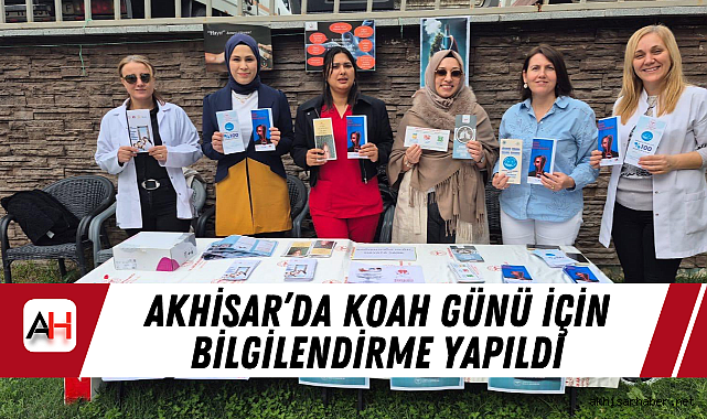 Akhisar'da KOAH Günü İçin Bilgilendirme Yapıldı
