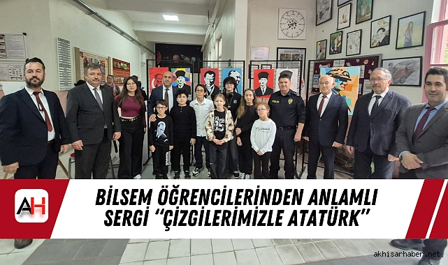 BİLSEM Öğrencilerinden Anlamlı Sergi “Çizgilerimizle Atatürk”