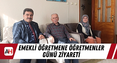 Emekli Öğretmene Öğretmenler Günü Ziyareti