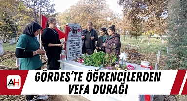 Gördes'te Öğrencilerden Vefa Durağı