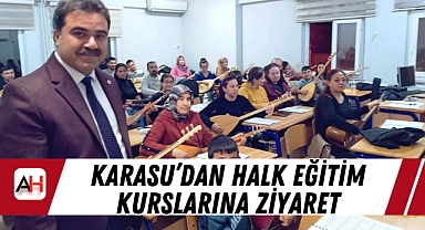 Karasu'dan Halk Eğitim Kurslarına Ziyaret