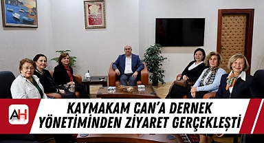 Kaymakam Can'a Dernek Yönetiminden Ziyaret Gerçekleşti