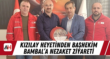 Kızılay Heyetinden Başhekim Bambal'a Nezaket Ziyareti