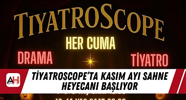 TiyatroScope'ta Kasım Ayı Sahne Heyecanı Başlıyor