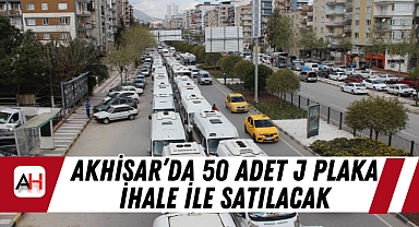Akhisar'da 50 adet J plaka ihale ile satılacak