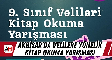 Akhisar'da velilere yönelik kitap okuma yarışması