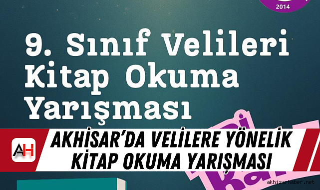 Akhisar'da velilere yönelik kitap okuma yarışması