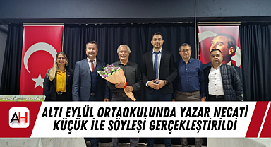 Altı Eylül Ortaokulunda Yazar Necati Küçük ile Söyleşi Gerçekleştirildi