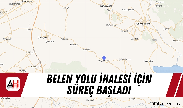 Belen Yolu İhalesi İçin Süreç Başladı