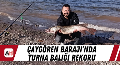 Çaygören Barajı'nda Turna Balığı Rekoru