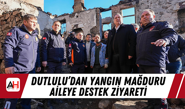 Dutlulu'dan Yangın Mağduru Aileye Destek Ziyareti