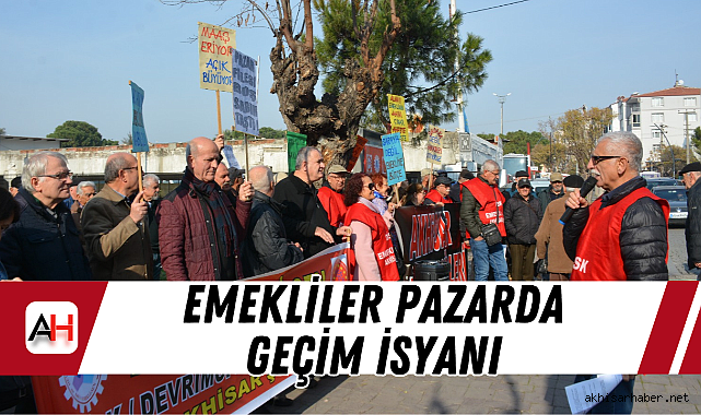 Emekliler pazarda geçim isyanı
