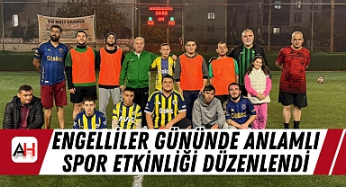 Engelliler Gününde Anlamlı Spor Etkinliği Düzenlendi