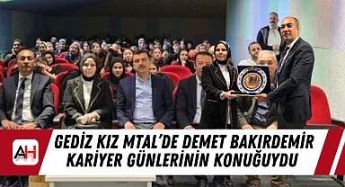Gediz Kız MTAL’de Demet Bakırdemir Kariyer Günlerinin Konuğuydu 