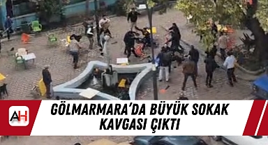 Gölmarmara'da Büyük Sokak Kavgası Çıktı