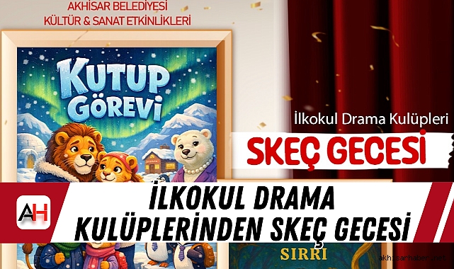 İlkokul drama kulüplerinden skeç gecesi