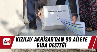 Kızılay Akhisar'dan 90 Aileye Gıda Desteği