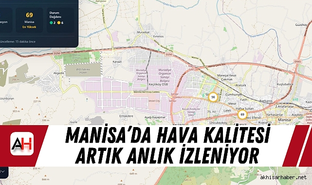Manisa’da Hava Kalitesi Artık Anlık İzleniyor
