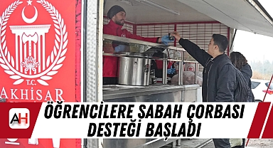Öğrencilere Sabah Çorbası Desteği Başladı