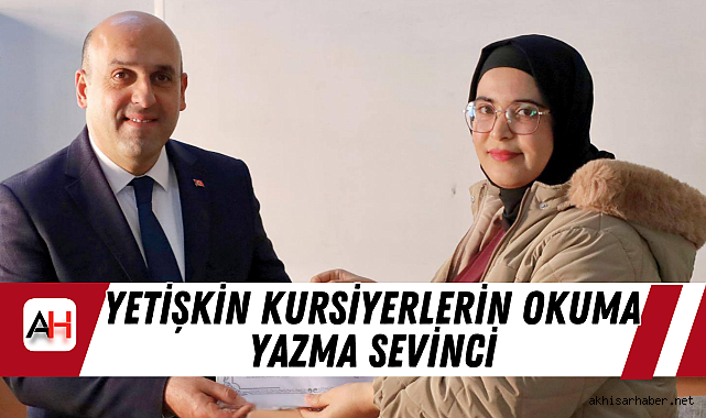 Yetişkin kursiyerlerin okuma yazma sevinci