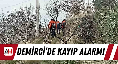 Demirci'de kayıp alarmı