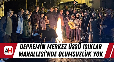 Depremin merkez üssü Işıklar Mahallesi'nde olumsuzluk yok