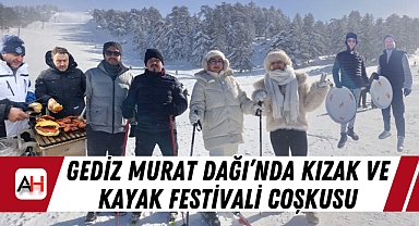 Gediz Murat Dağı'nda Kızak Ve Kayak Festivali Coşkusu