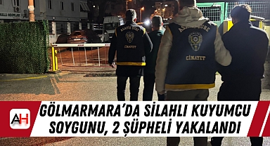 Gölmarmara'da silahlı kuyumcu soygunu, 2 şüpheli yakalandı