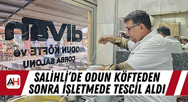 Salihli’de Odun Köfteden Sonra İşletmede Tescil Aldı