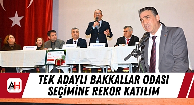 Tek Adaylı Bakkallar Odası Seçimine Rekor Katılım