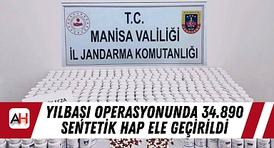 Yılbaşı Operasyonunda 34.890 Sentetik Hap Ele Geçirildi