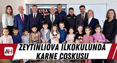 Zeytinliova İlkokulunda Karne Coşkusu