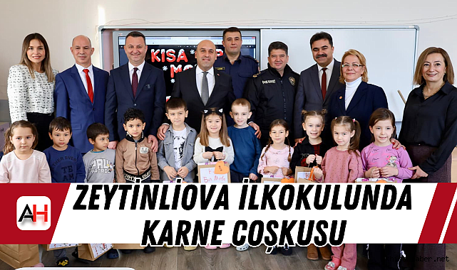 Zeytinliova İlkokulunda Karne Coşkusu