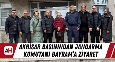 Akhisar basınından Jandarma Komutanı Bayram'a ziyaret