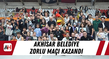 Akhisar Belediye Zorlu Maçı Kazandı