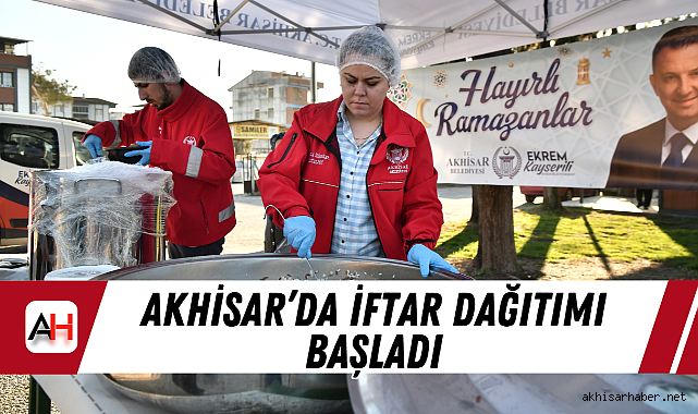 Akhisar'da İftar Dağıtımı Başladı