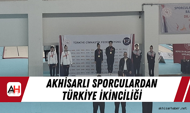 Akhisarlı sporculardan Türkiye ikinciliği