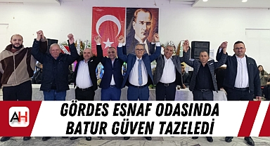 Gördes Esnaf Odasında Batur Güven Tazeledi