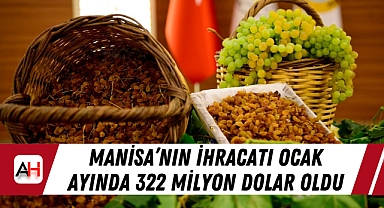 Manisa'nın ihracatı Ocak ayında 322 milyon dolar oldu