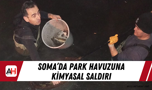 Soma'da park havuzuna kimyasal saldırı