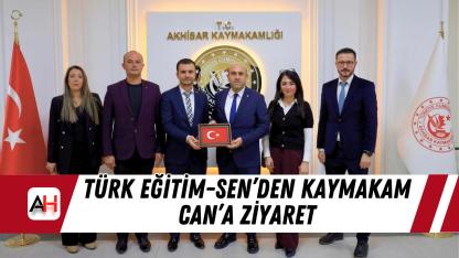 Türk Eğitim-Sen’den Kaymakam Can’a Ziyaret