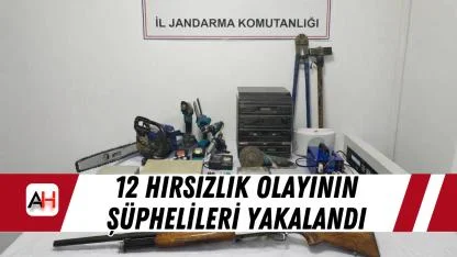 12 Hırsızlık Olayının Şüphelileri Yakalandı