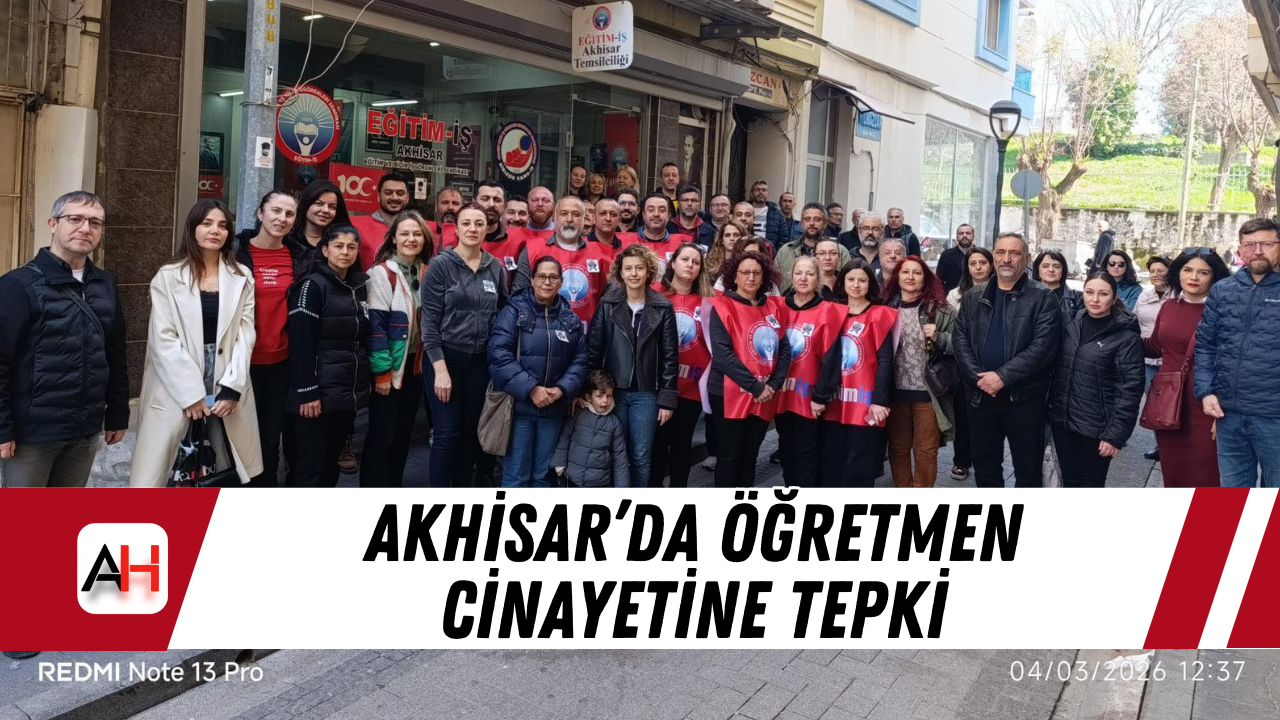 Akhisar’da öğretmen cinayetine tepki