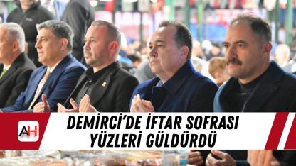 Demirci’de iftar sofrası yüzleri güldürdü
