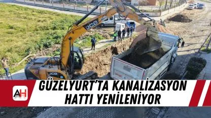 Güzelyurt’ta Kanalizasyon Hattı Yenileniyor