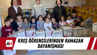 Kreş öğrencilerinden Ramazan dayanışması